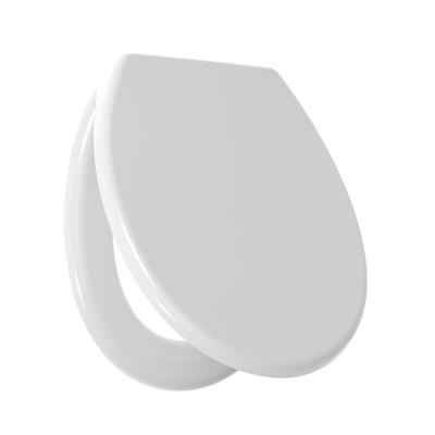 China Round Toilet Seat Slow Soft Quiet Close PP seat cover with metal hinges quick release function for sale