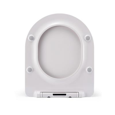 China Hot selling Universal Slim D shape UF soft close toilet seat for sale