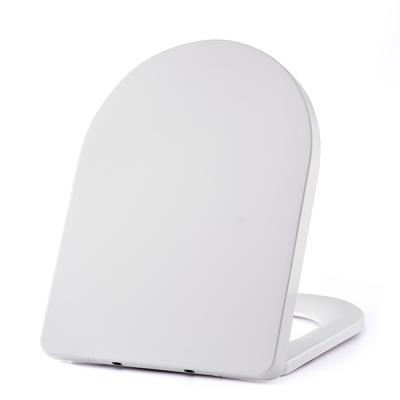 China Elongated U shape UF toilet seats soft close seat covers one button quick release for sale