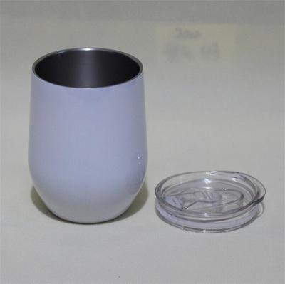 China Viable Blanks 12OZ Wine Tumblers Double Wall Stainless Steel Vacuum Insulated Coffee Mugs For Sublimation for sale