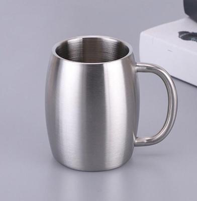 China Sustainable Wholesale 14oz Coffee Mug With Handle Stainless Steel Tumblers Double Wall Insulated Tumbler Mugs Bottle for sale