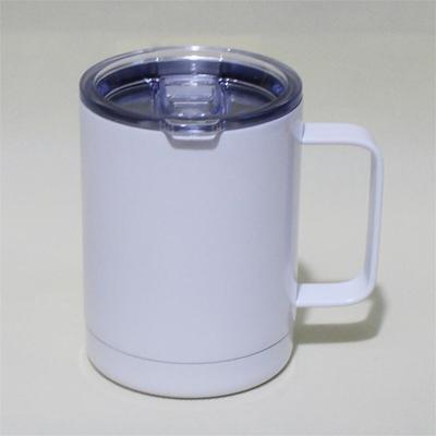 China 10oz Sublimation Stainless Steel Coffee Mug DIY Beer Viable Custom Sublimation Double Mug Empty Wall Mug for sale