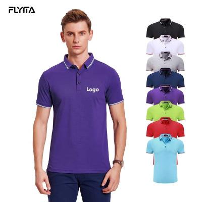 China Anti-Wrinkle Custom Design Golf Shirt Polo T-Shirt Embroidered Soft Sublimated 100% Cotton Golf Casual Style Polo T-Shirts for sale