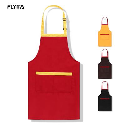 China Custom Pockets Barber Apron For Adult Cheap Prices Drink/Food Salon Aprons Adjustable Straps for sale