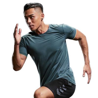 China 2020 Breathable Running Shirts Men's Shirts Men's Gym Sportswear Spandex Casual Active Blank Quick Dry Shirts for sale