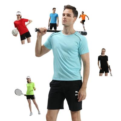 China Anti-Wrinkle Custom Printed Tennis Athlete White Men T-shirt Single Sleeve Polyester Breathable Casual Sport Fabric Quick Dry T-shirts for sale