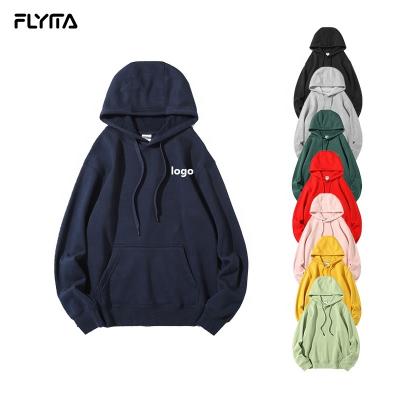 China Good Quality Anti-wrinkle Hoodie Pullover Sweatshirt 3D Printd Heavy Plain Cotton OEM Plain Hoodies unisex 100% custom logo for sale