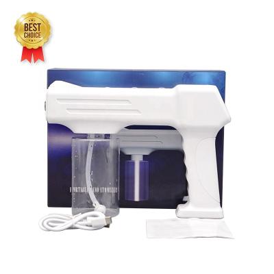 China blue light electric nano spray gun logo plastic spray mist gun for sale