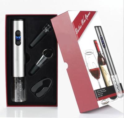 China 2021 Battery Operated Electric Resort Instruments Hotel and Amazon Electronic Success Wine Opener Set with Gift Box and Bag for sale