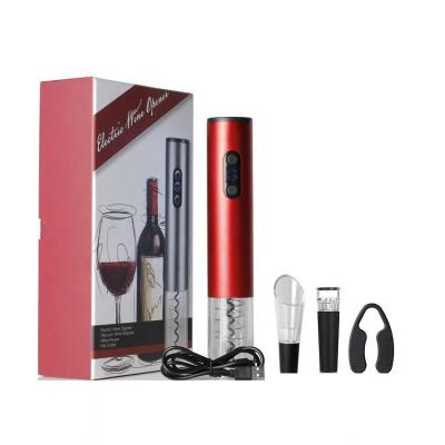 China 2021 New Products Ideas Viable Custom Logo Corporate Gift Electric Corkscrew Wine Accessories Opener Gift Sets for sale