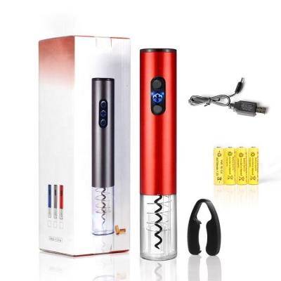 China Top Selling Best Selling Products In UK Black And Red Electric Wine Bottle Opener With Charger Electronic Home Gadgets For Men Luxury for sale