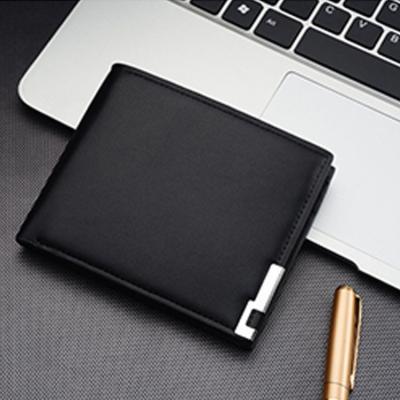 China High quality patent leather directly sell genuine leather men's wallet organize money and card leather business wallets for sale