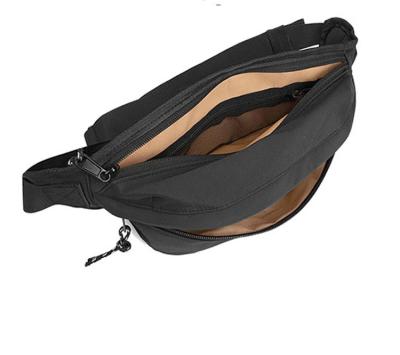 China Vintage Waterproof Mens Dark Brown Large Capacity Fanny Pack Waist Bag Men Chest Bag for sale