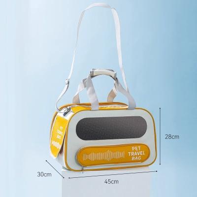 China Small Cage Pet Carrier Bag Cat Backpack Travel Space Capsule Dog Pet Carrier Bags Ergonomic Breathable Pet Carriers for sale