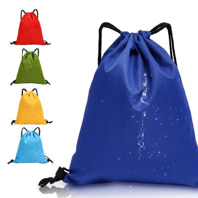 China High Quality Custom Waterproof Cprinted Drawstring Gift Bag Packaging With Ribbon Drawstring Bag for sale