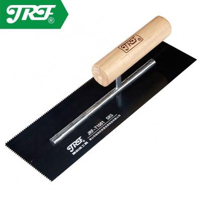 China Steel Sawtooth SK5 Plastering Tools , Wood Handle Plastering Trowel for sale