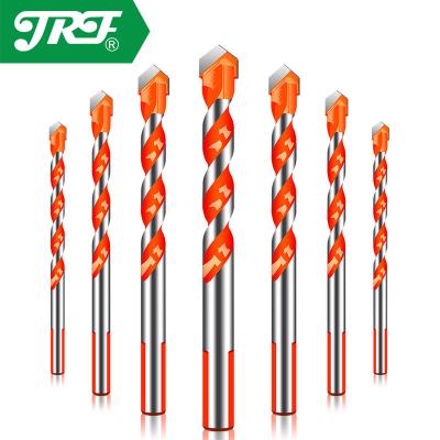 China Fast Speed ​​Drilling JRF Triangle Twist Drill Bit Concrete Ceramic Tile Marble Drill Bit Round Leg Wall Hole Drilling for sale