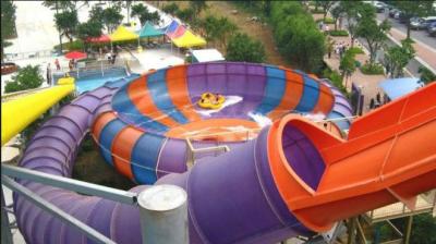 China Large High Speed Space Bowl Water Slide Water Park For 4 Persons Family Raft for sale