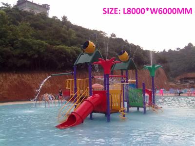 China Kids Aqua Splash Water Park 5 Ramp Fiberglass Water Slide For Water Playground for sale