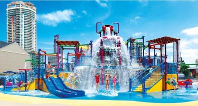 China Kids amusement Aqua Park Equipment , family Fiber glass Water Slide for sale