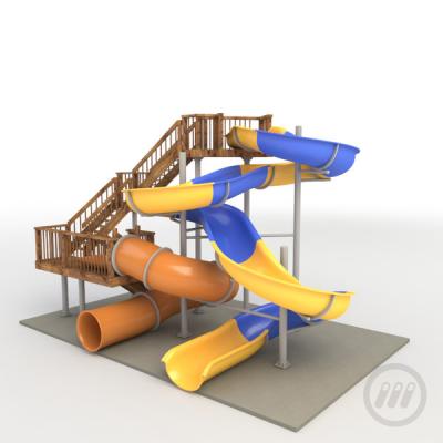 China Residential Adult Swimming Pool Water Slides For Holiday Resorts , Custom for sale