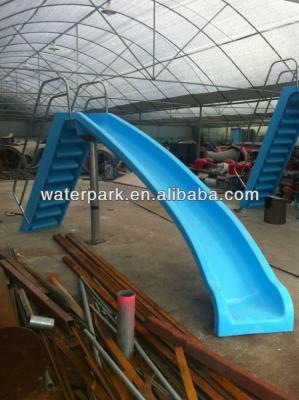 China Mini Blue Fiberglass Water Slides Swimming Pools For Water Park Entertainment for sale