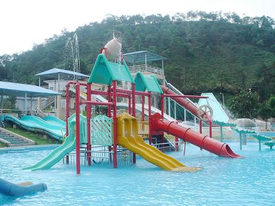 China Customized Body Slide Aqua Splash Water Fun Park For Swimming Pool Kids Play for sale