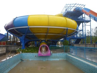 China Commercial Outdoor Space Bowl Water Slide Water Park Equipment , 12m Height for sale