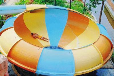 China Colorful Fiberglass Huge Space Bowl Water Slide For Water Park Entertainment for sale