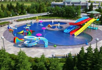 China Het commerciële Materiaal van het aquapark, de Dia's van het beeldverhaal Zwembad Te koop