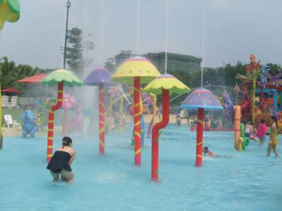 China Colorful Water Mushroom Group for Water Park Kids Play Pool for sale