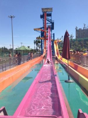 China Free Fall Tube Fiberglass Adult Water Slides , Water Amusement Park Equipment for sale