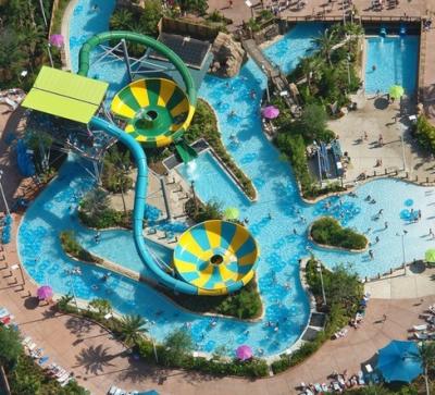 China Amazing Water Park Slides , Swimming Pools Open Body Waterslide for sale