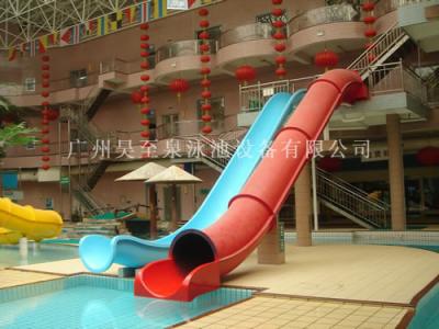 China Body Open / Closed Fiberglass Water Slides , Large Racer Water Slide for sale