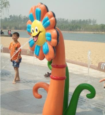 China Spray Park Equipment Aqua Play , Family Recreation Flower Spray Kids Water Game for sale