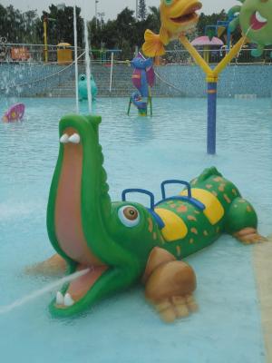 China Customized Kids Water Playground Crocodile Spray Aqua Park Equipment for sale