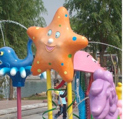 China outdoor Fiberglass Water Spray Park Equipment Starfish for child for sale