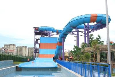 China 15m High Boomerang Adult Water Park Slides , Large Tornado / Supper Bowl Water Slide for sale