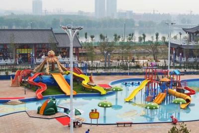 China Fiberglass Aqua Park Equipment for Kids Pool With Water Pumps for sale