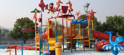 China Family Playing Water Playground 300 Squre Meters with Galvanized Tube for sale