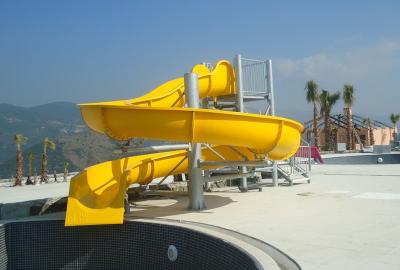 China Commercial Outdoor Spiral Water Slides For Adults And Kids , 3m Height for sale