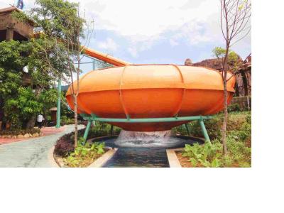 China Colorful Backyard Space Bowl Water Slide For Water Park Entertainment for sale