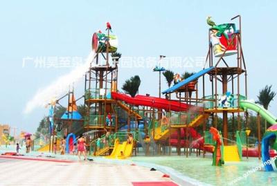 China Inflatable Water Playground Aqua Splash , Selva / Tropical Rainy Style Water Park for sale