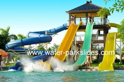 China Kundengebundener Erwachsen-Wasser-Park schiebt, 6 m-Höhen-Aqua-Park-Ausrüstung zu verkaufen