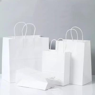 China Recycled Materials High Quality Skincare White Re-Usable Luxury School Set Shop Decor Luxury Paper Gift Emerald Shopping Bags for sale