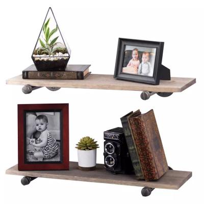 China Home Furniture Industrial Iron Pipe Wall Shelf Bracket for sale