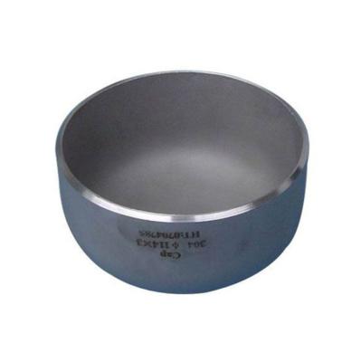 China Connect Pipes Stainless Steel Large Diameter Oval Head Welded Pipe Cap for sale