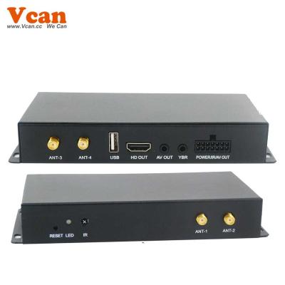 China Germany DVB-T2 H265 4 Tuner 4 Diversity Antenna Automatic Mobile High Speed ​​Digital Receiver DVB-T26540 DVB-T26540 for sale