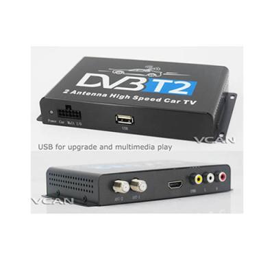 China Car DVB-T2 DVB-T USB HDTV Tuner Car DVB-T2 DVB-T USB HDTV Tuner 2 High Speed ​​Active Antenna DVB-T2H for sale