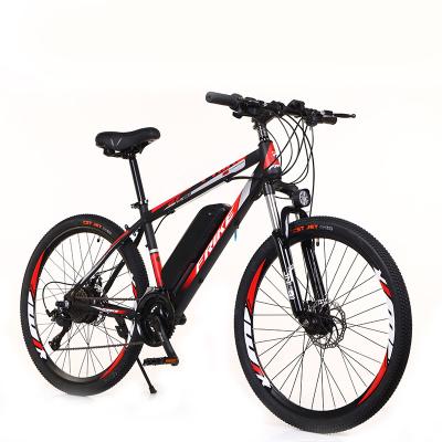 China 21/24/27 steel hot sale 21/24/27 speed electric mountain bike 1000w electric mountain bike 36v48v red bicystar for sale